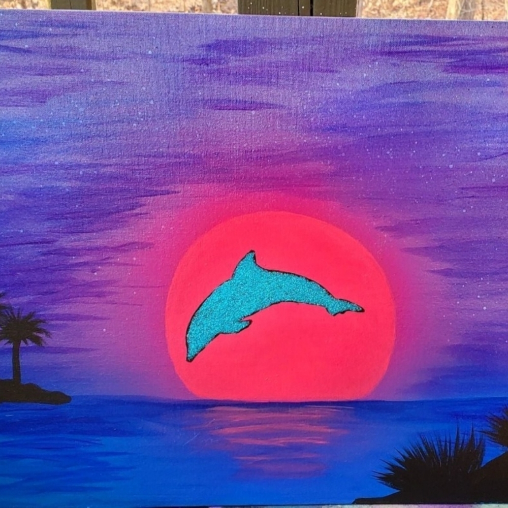 Dolphin painting